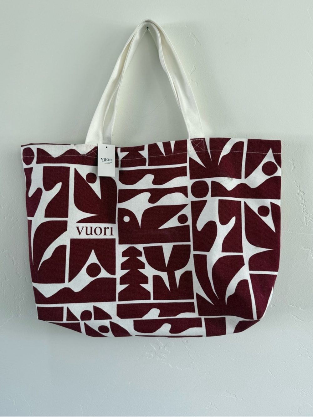 VUORI Tote Bag - Holiday 2025 Limited Edition Red and White Tote Bag
